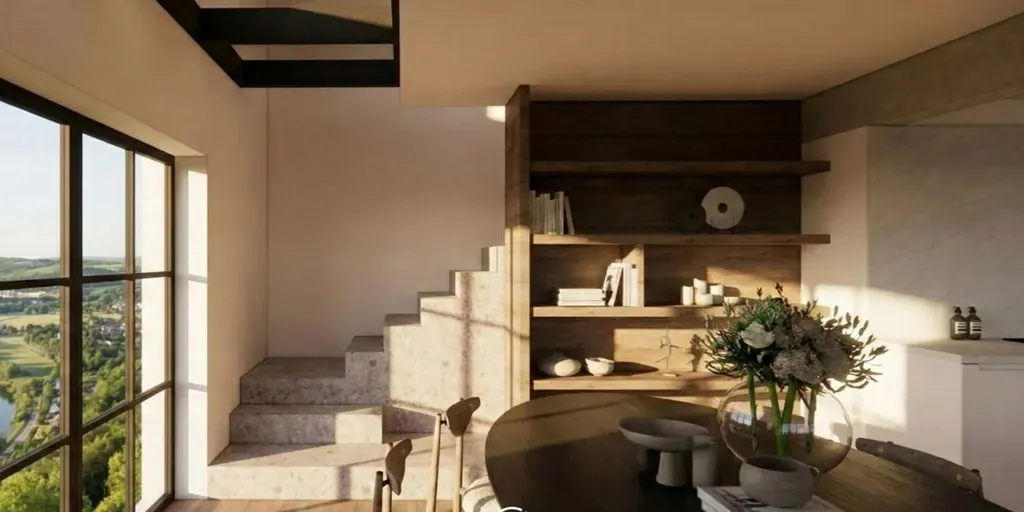 Sala da pranzo - Penthouse with 360° View in Asper