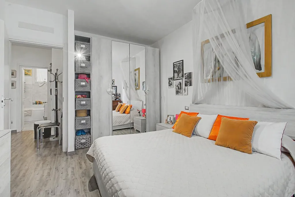 Bedrooms - Rear-Accessed Apartment with Parking in Milan