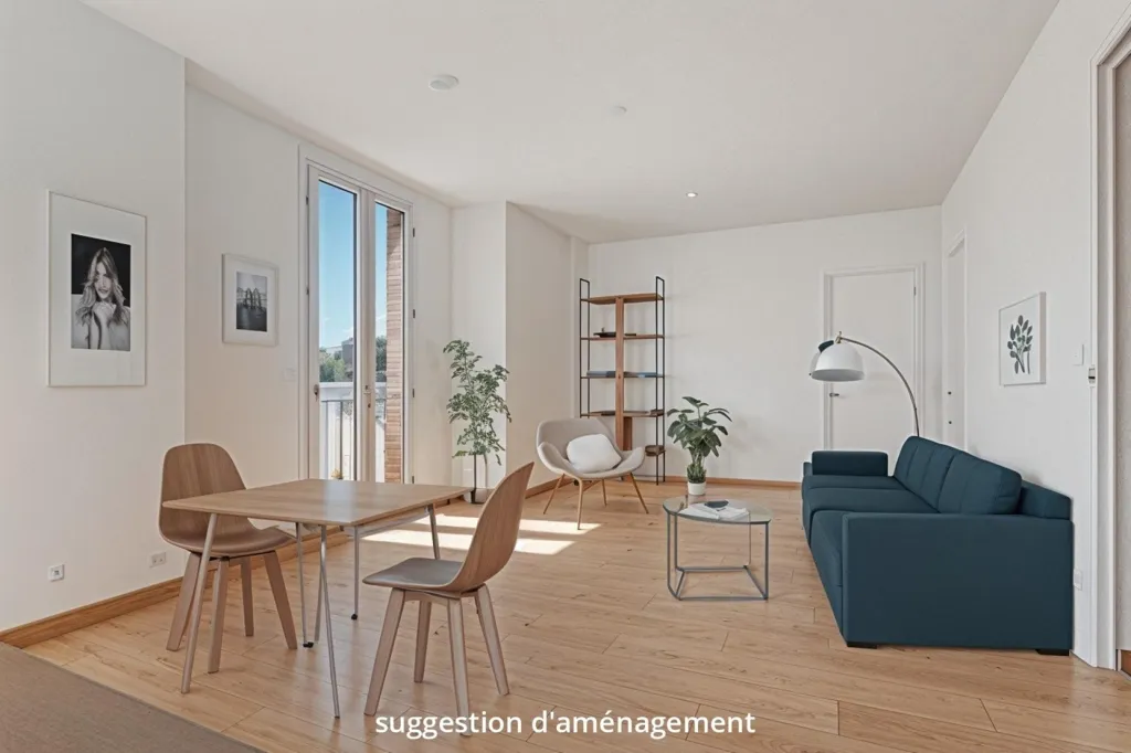 Séjour - Appartement Rénové au Dernier Étage à Les Lilas