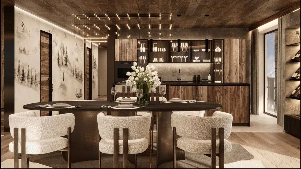 Salle à manger - Newly Built Luxury Flat with Panoramic Terrace in Pinzolo