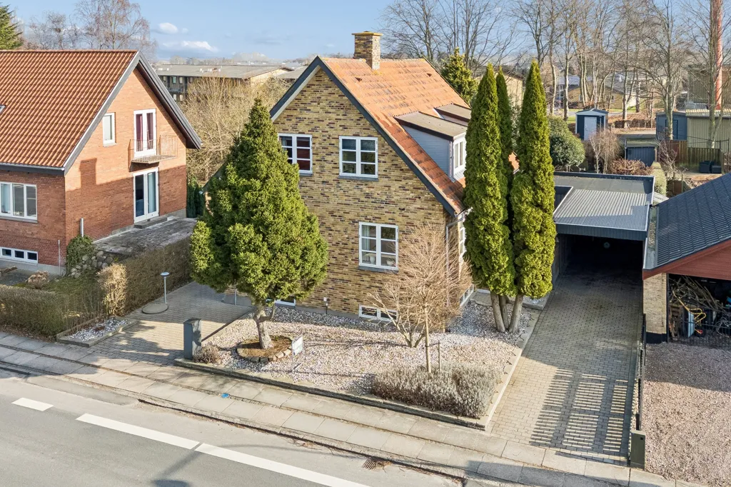 Aerial - Murstensvilla with Garden in Otterup