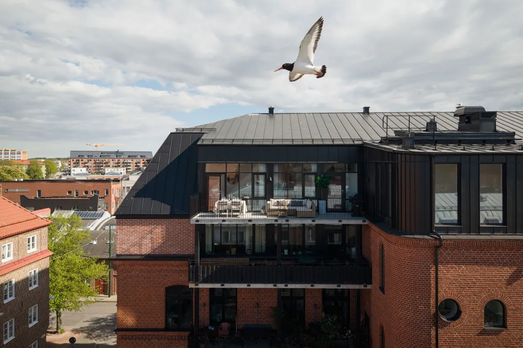 Vue aérienne - Penthouse with Skyline View in Malmö