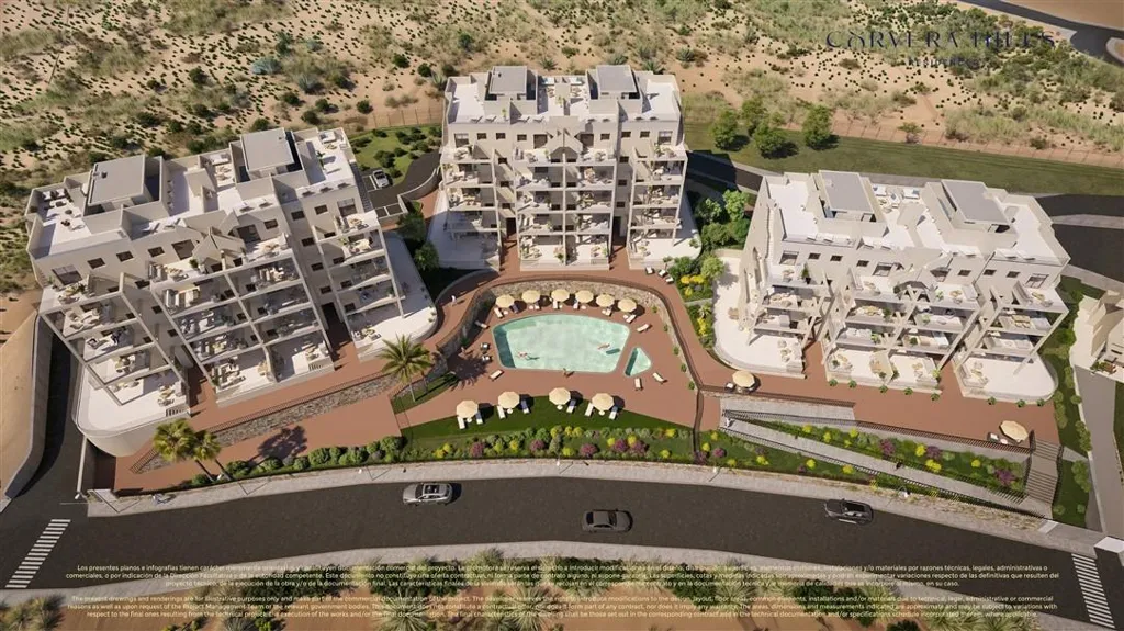 Vista aerea - Apartment with Pool in Corvera, Murcia