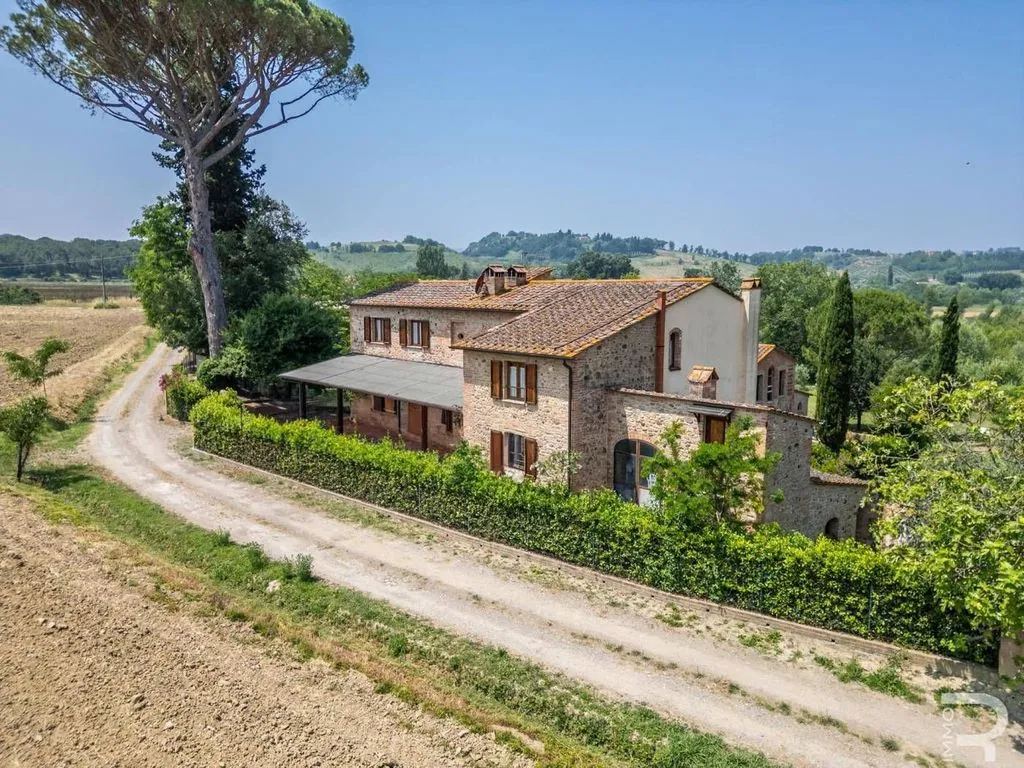 Vista aerea - Rustico with Pool in Terricciola, Tuscany