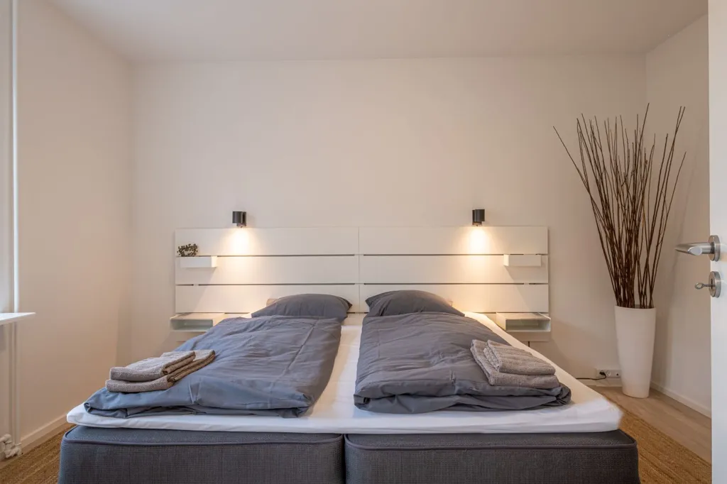 Bedrooms - Furnished Flat with Parking in Aalborg