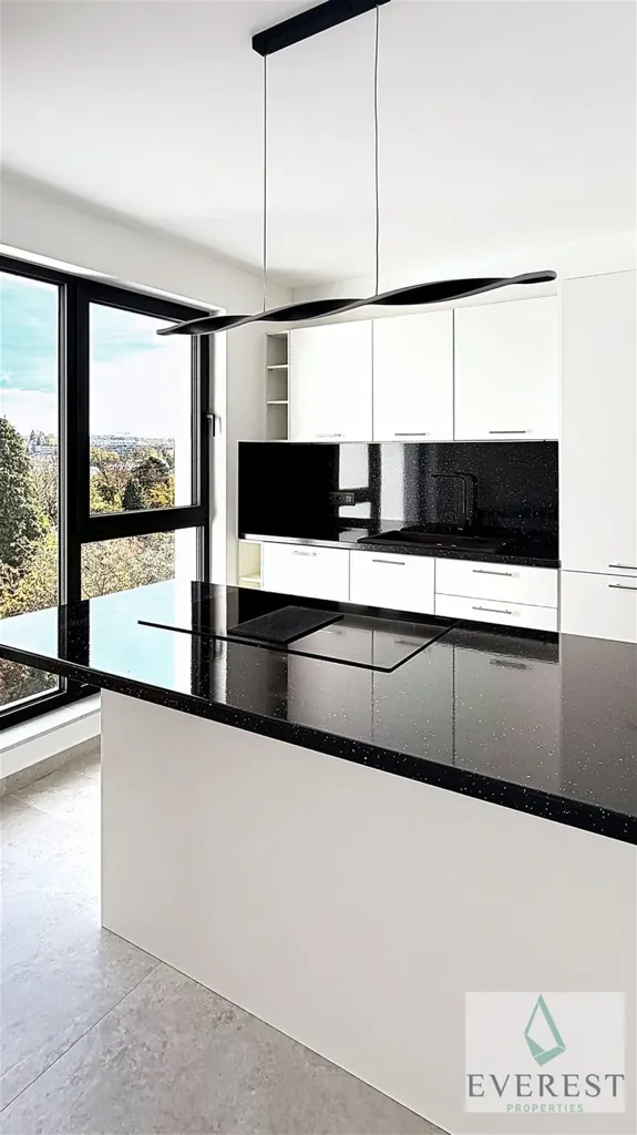 Cuisine - Appartement neuf avec terrasse à Uccle
