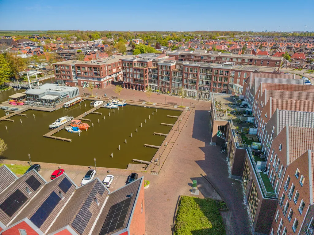 Vue aérienne - Maisonette with Harbour View in Overdiep