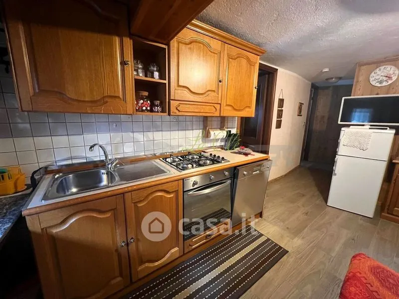 Köök - Chalet with Balcony in Courmayeur Centre