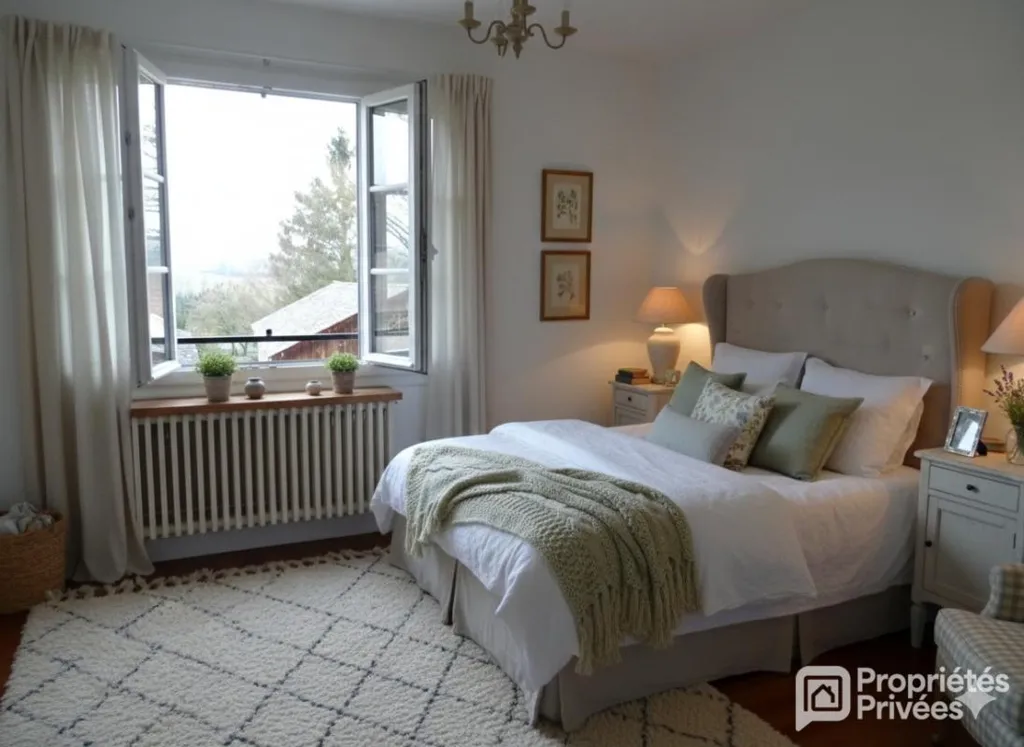 Bedrooms - Village House with Workshop in Perche