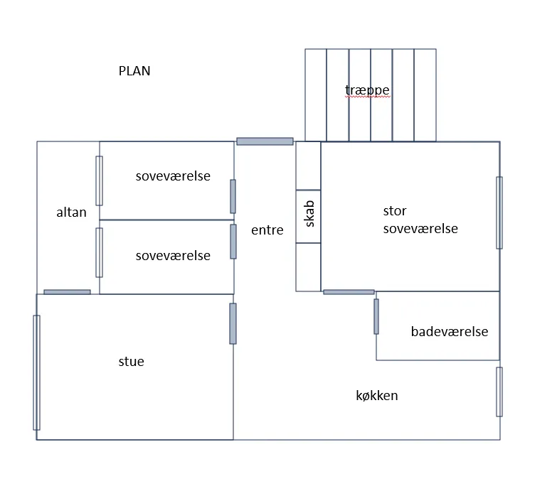 Plan - Shared Flat with Balcony in Espergærde