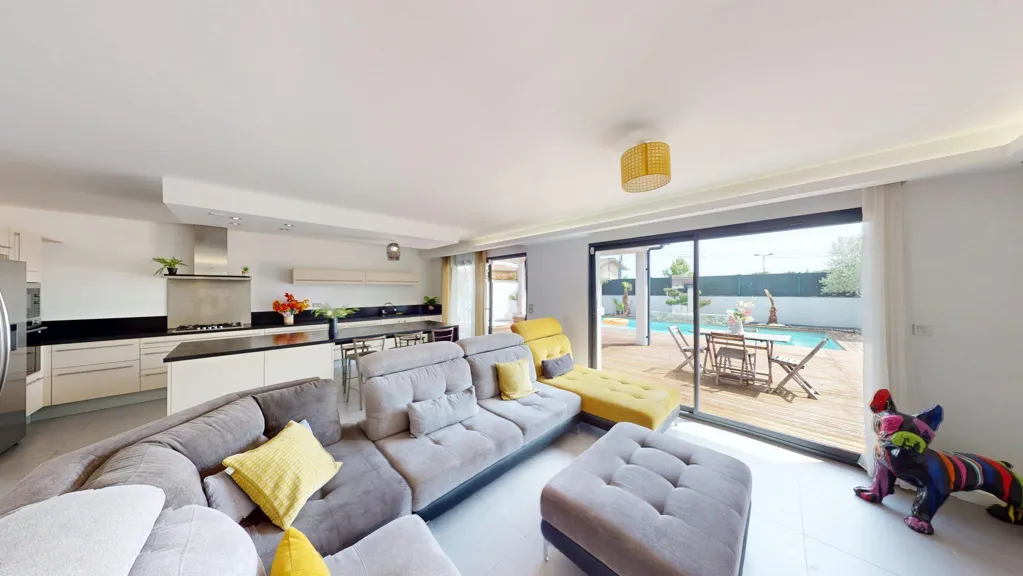 Séjour - Maison Contemporaine avec Piscine à Plaisance-Du-Touch
