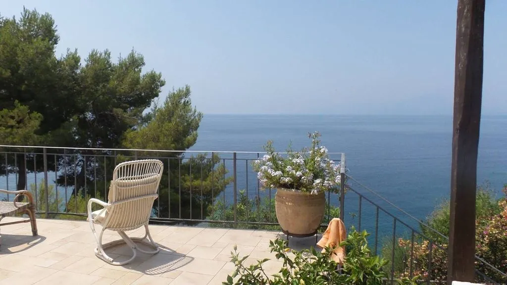 Terrace - Villa with Seafront Access in Maratea
