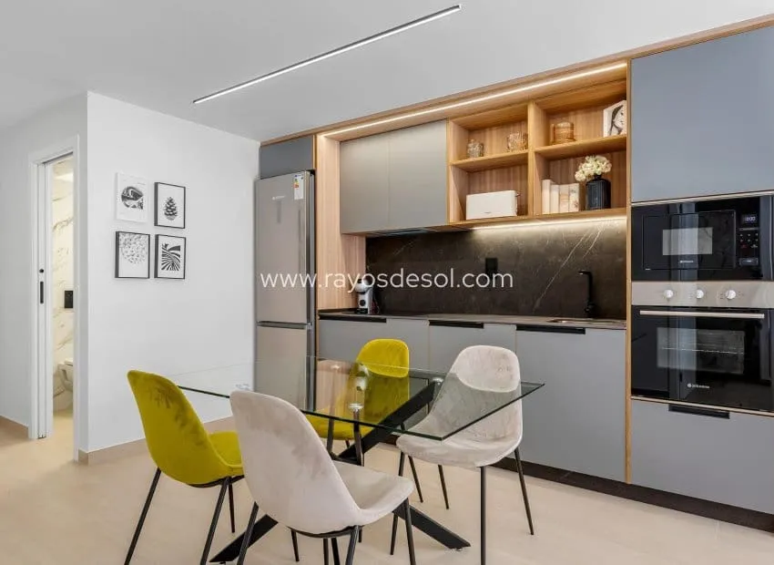 Köök - New Build Apartment with Lagoon Views in El Raso
