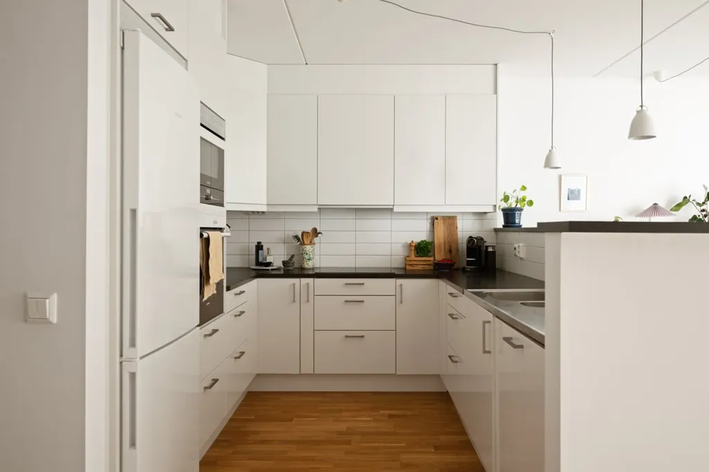 Köök - Two-Bedroom Flat with South Balcony in Långbro Park