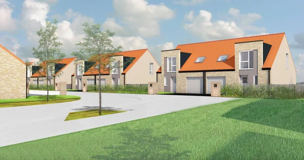 New Detached Houses with Garden in Bourbourg
