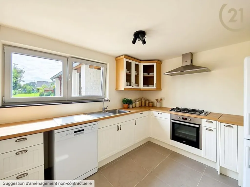 Cuisine - Villa 4 Façades avec Terrasse à Genappe