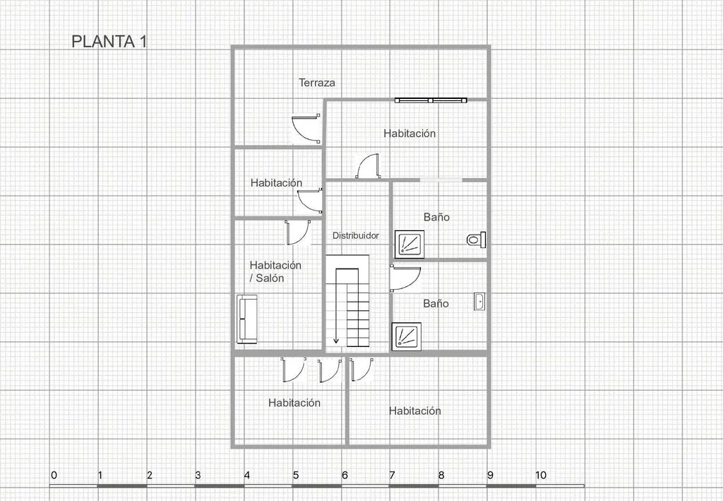 Floor Plan - Luxury House with Sea View in El Albir