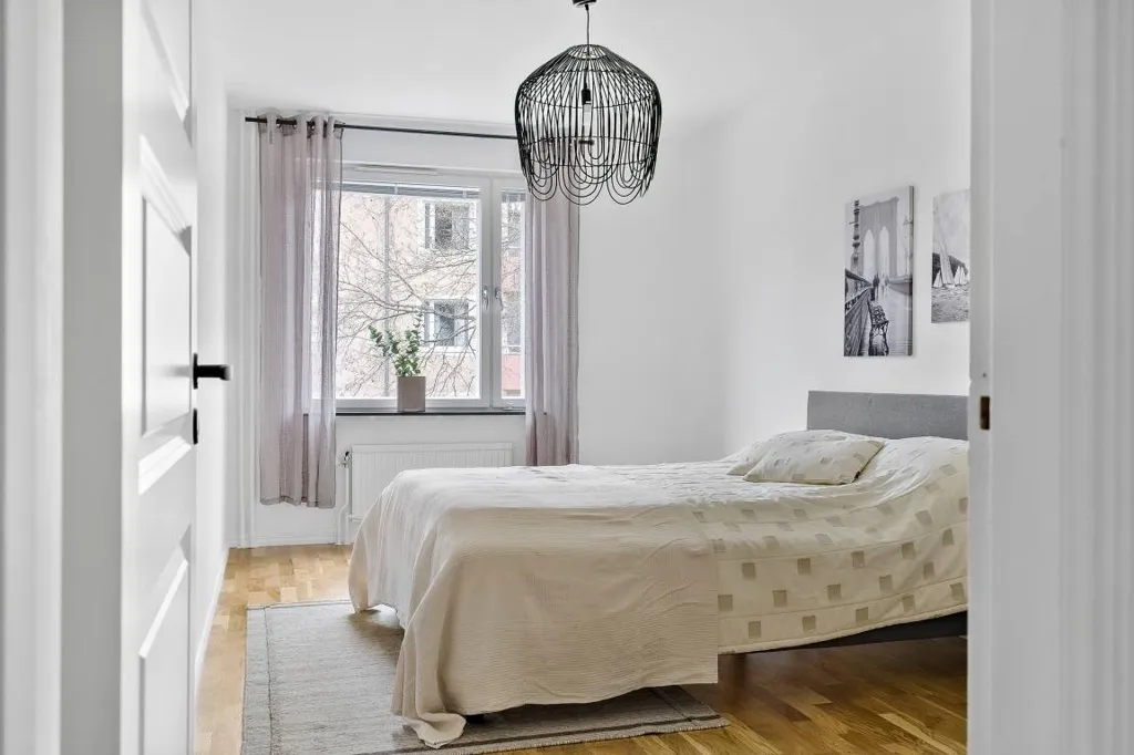 Chambres - Bright 3-Room Flat with Balcony in Barkarby