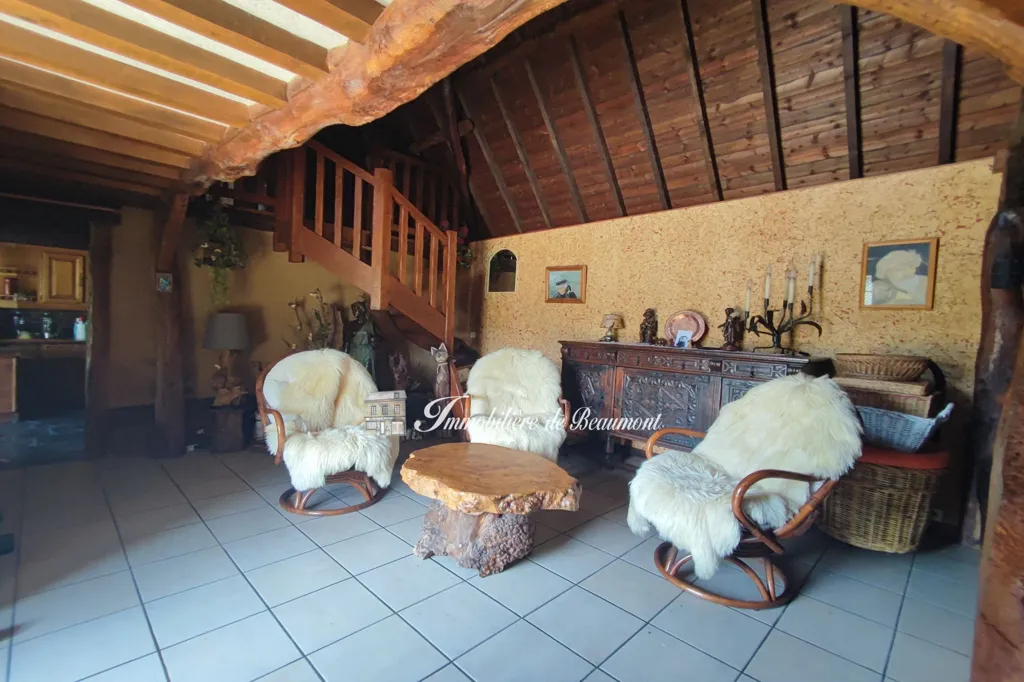 Soggiorno - Charming Cottage with Garden in Beaumont-Le-Roger