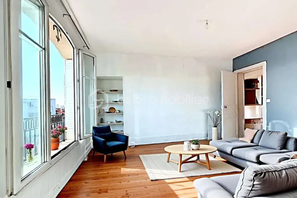 Séjour - Appartement ensoleillé avec Vue Dégagee à Malakoff
