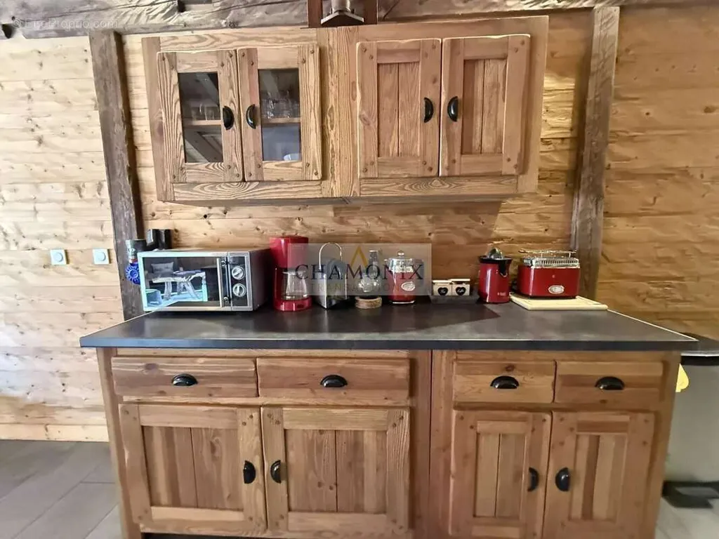 Cuisine - Appartement avec Balcon à Les Houches