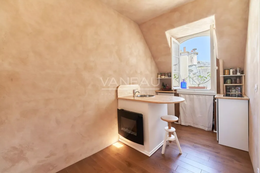 Köök - Studio with View in Paris 7ème