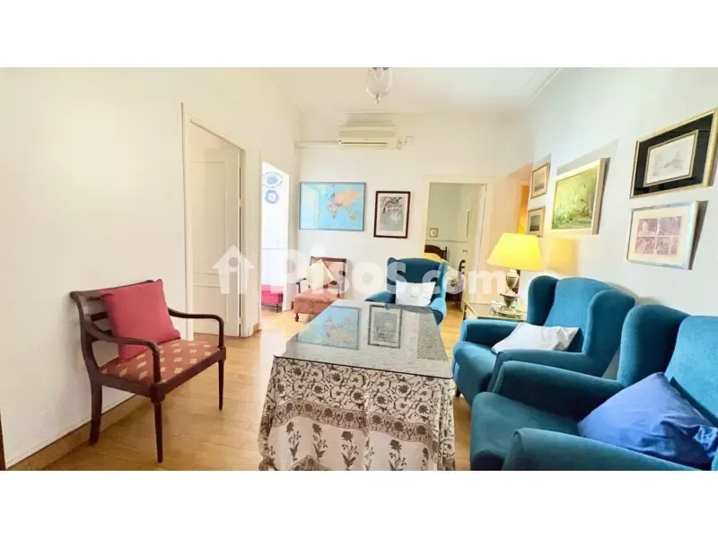 Living Room - Spacious Apartment with Balcony in Calle Asunción