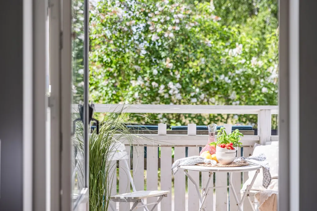 Balcony - Terraced Flat with Garden in Vendelsö