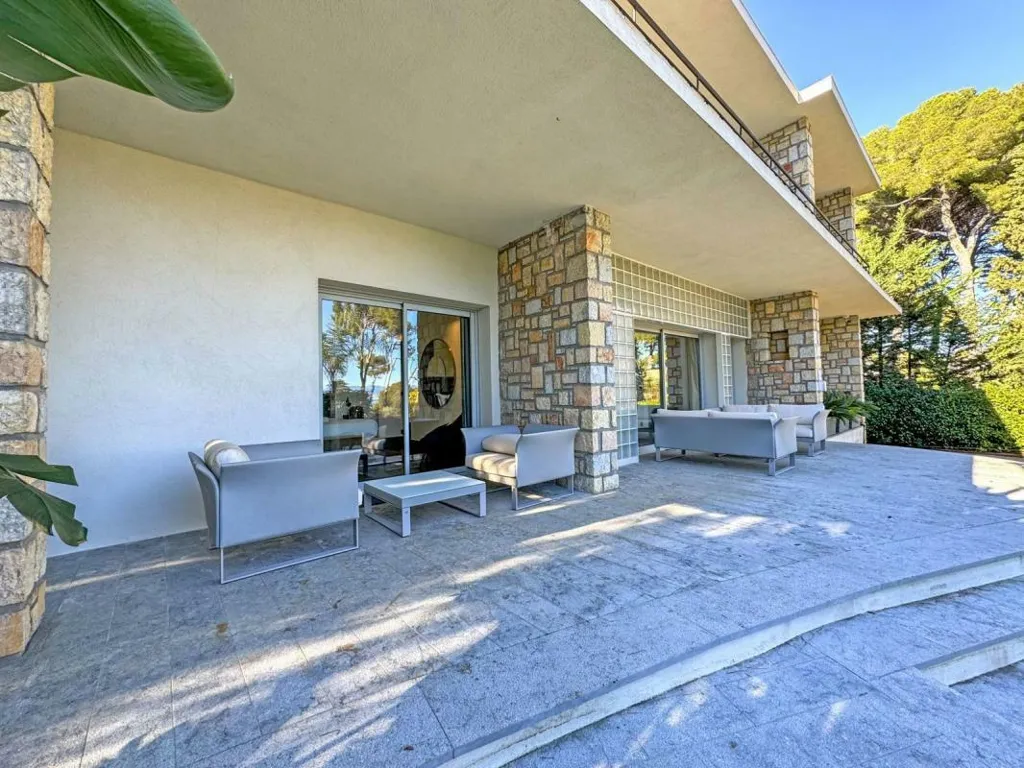 Terrace - 1950s Villa with Sea View in Cap d'Antibes