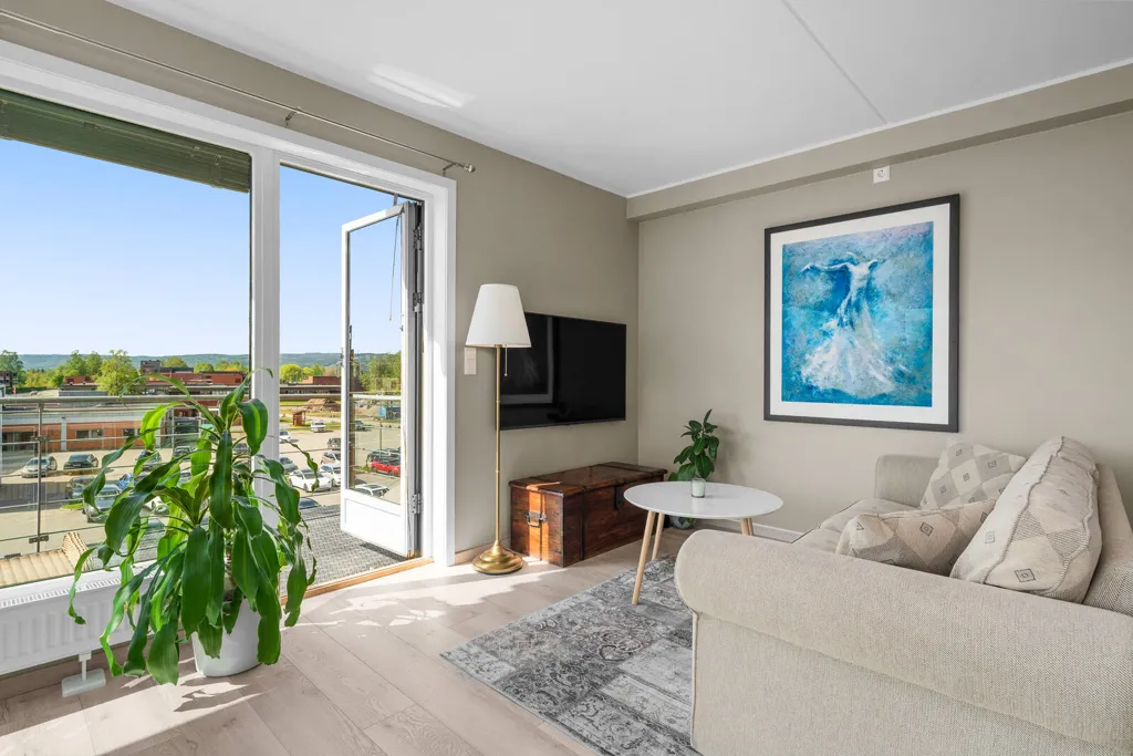 Elutuba - Modern 4-Bedroom Flat in Nannestad