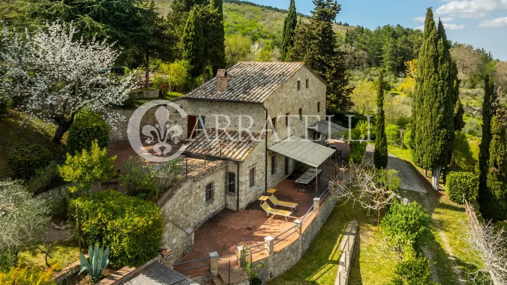 Vue aérienne - Rustic Property with Pool in Sarteano
