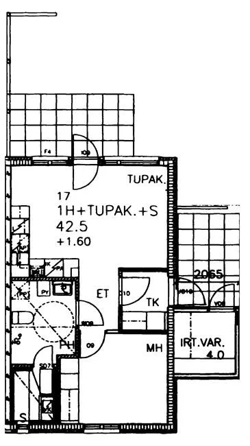 Plan - Terraced House with Sauna in Jyväsjärvi