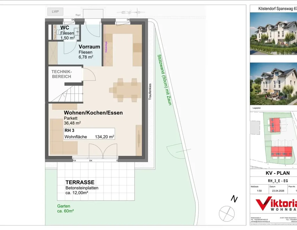Plan - Modern Terraced House in Köstendorf