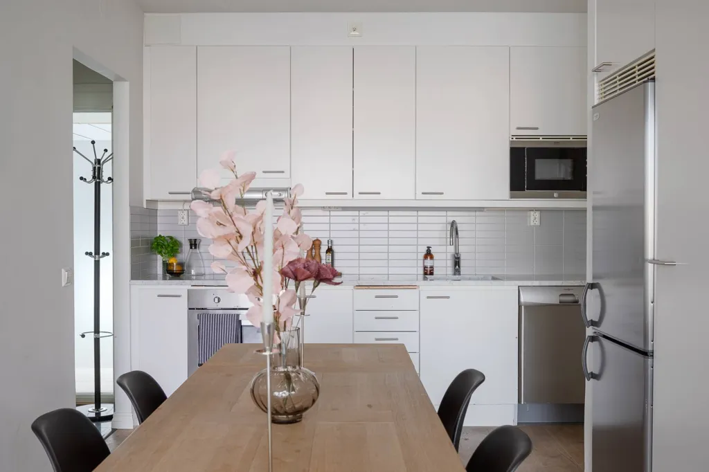 Dining Room - Waterfront Apartment with Balcony in Stockholm