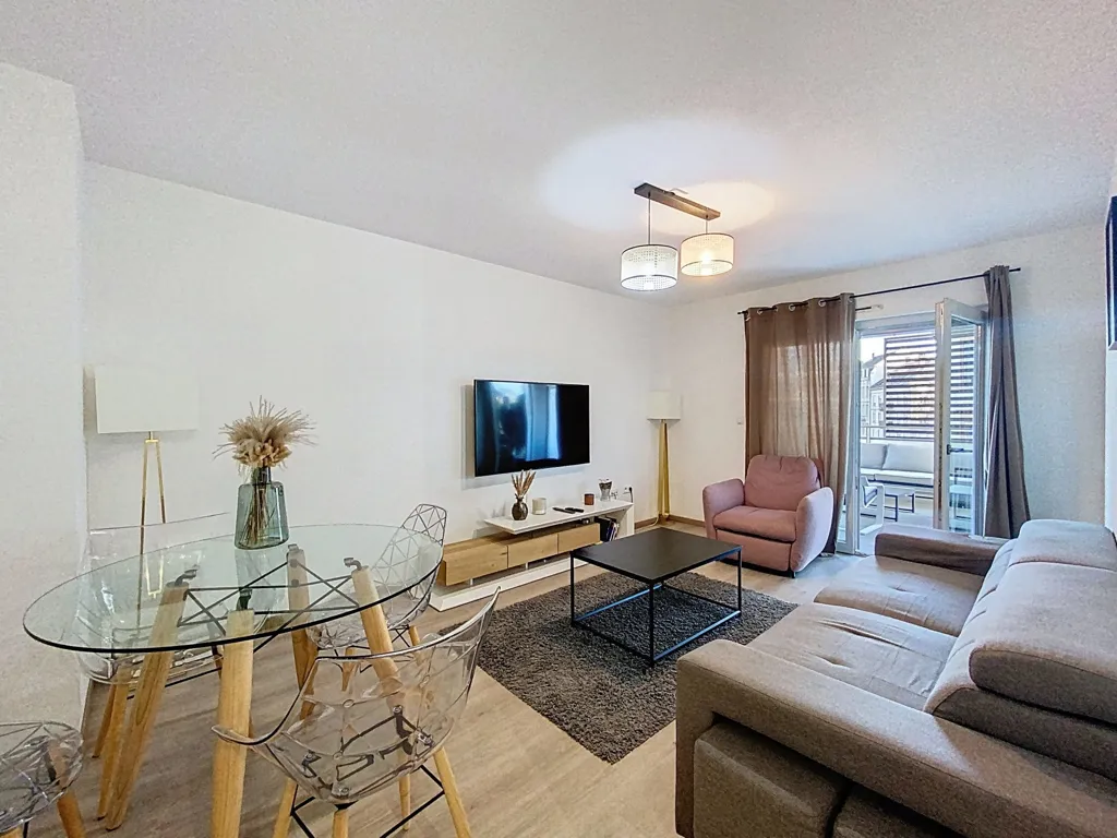 Living Room - Modern Flat with Terrace near Place d'Haguenau