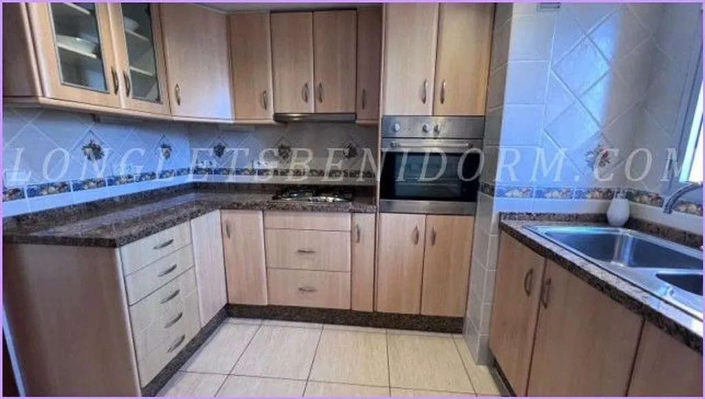 Köök - Apartment with Pool and Sea View in Benidorm