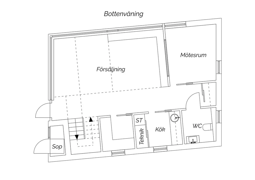 Plan - Corner 1½-Floor Villa with Light Plan in Attractive Location
