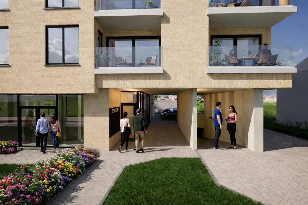 Eco-Friendly Apartment with Terrace in Oostakker