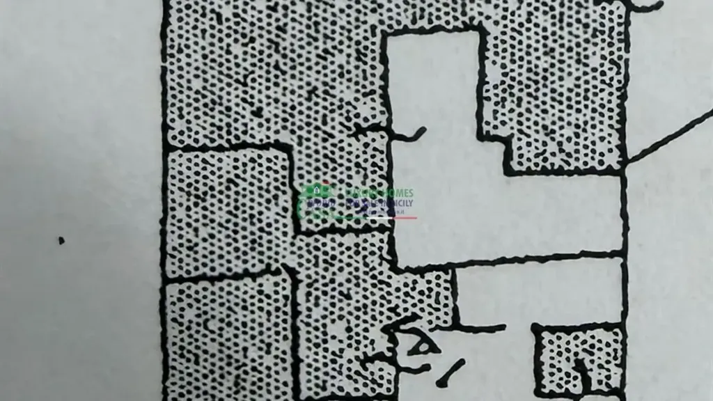 Plan - Rural House with Artesian Well in Ragusa