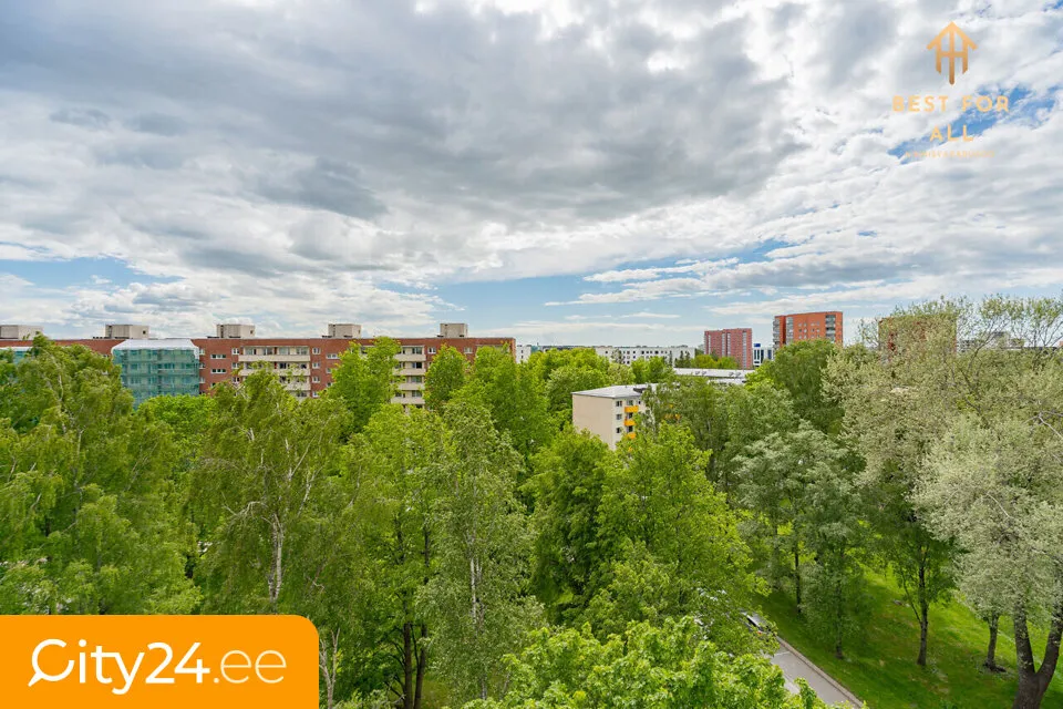 Vue aérienne - Renovated 2-Bedroom Flat with Balcony in Mustamäe