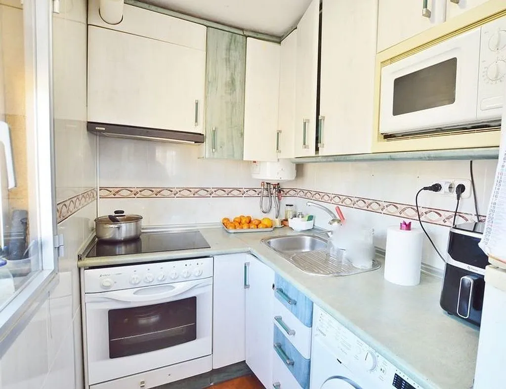 Köök - 2-Bed Apartment with Air Conditioning in Arcos, Madrid