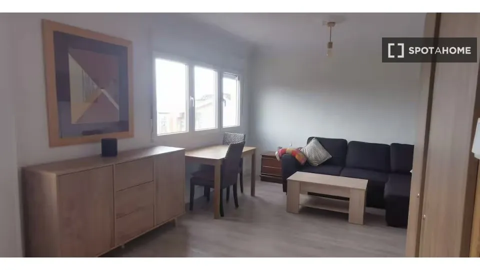 Living Room - 2-Bedroom Apartment with Terrace in Santander