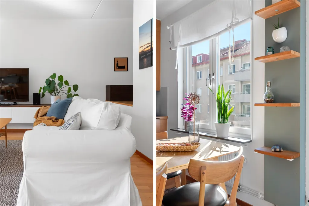 Séjour - Apartment with West-Facing Balcony in Central Sundbyberg