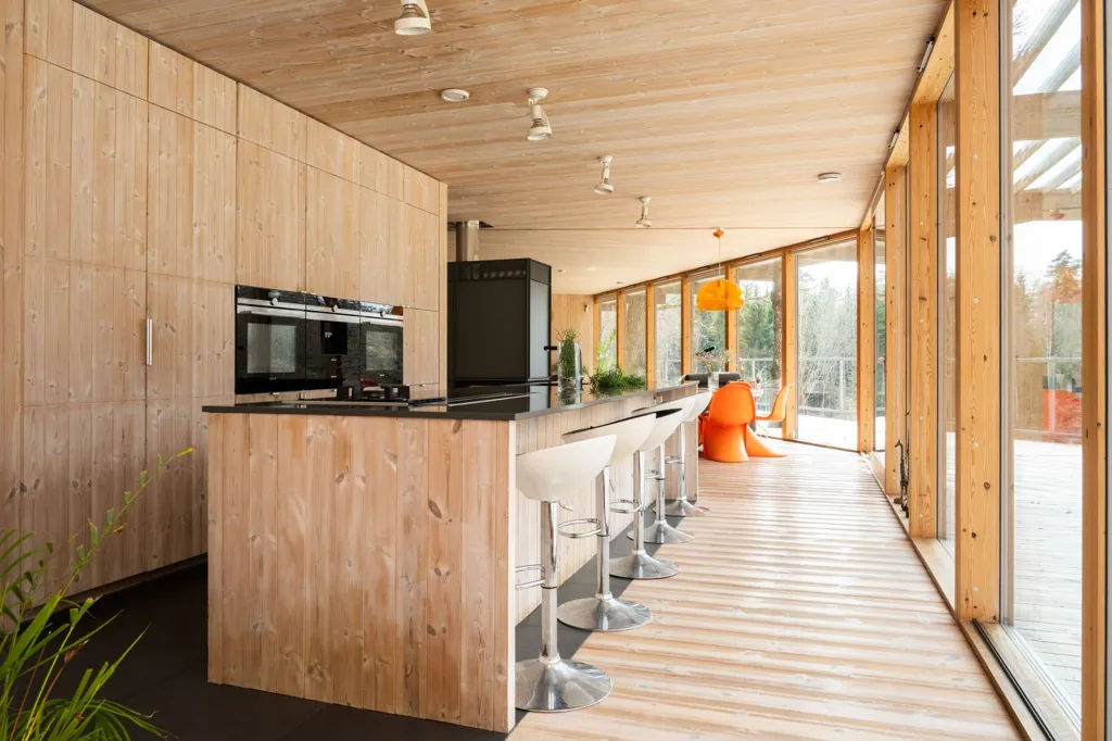 Cucina - Tham & Videgård Villa with Private Bird Pond in Haganäs