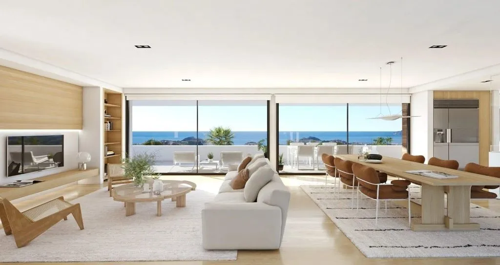 Living Room - Luxury Villa with Sea View in Benitachell