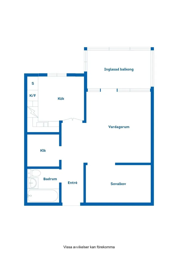 Planimetria - Apartment with Balcony in Arvika Centre
