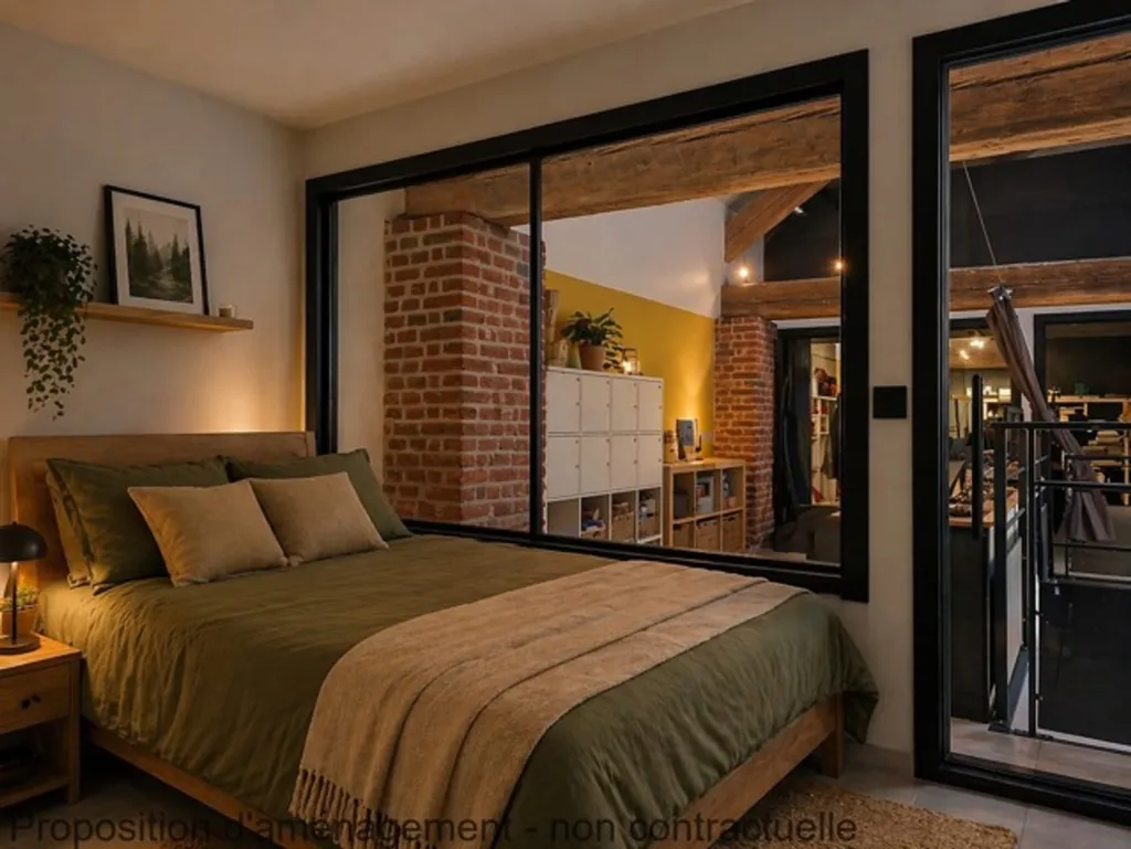 Bedrooms - Contemporary House with Terrace in Donceel