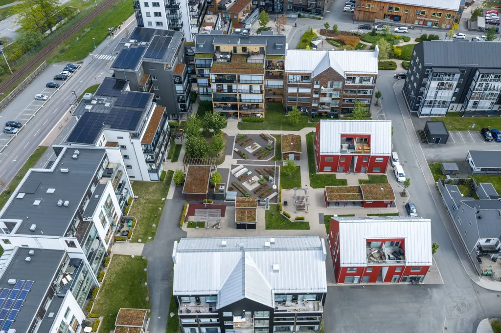 Vista aerea - Modern Studio with Balcony in Jönköping