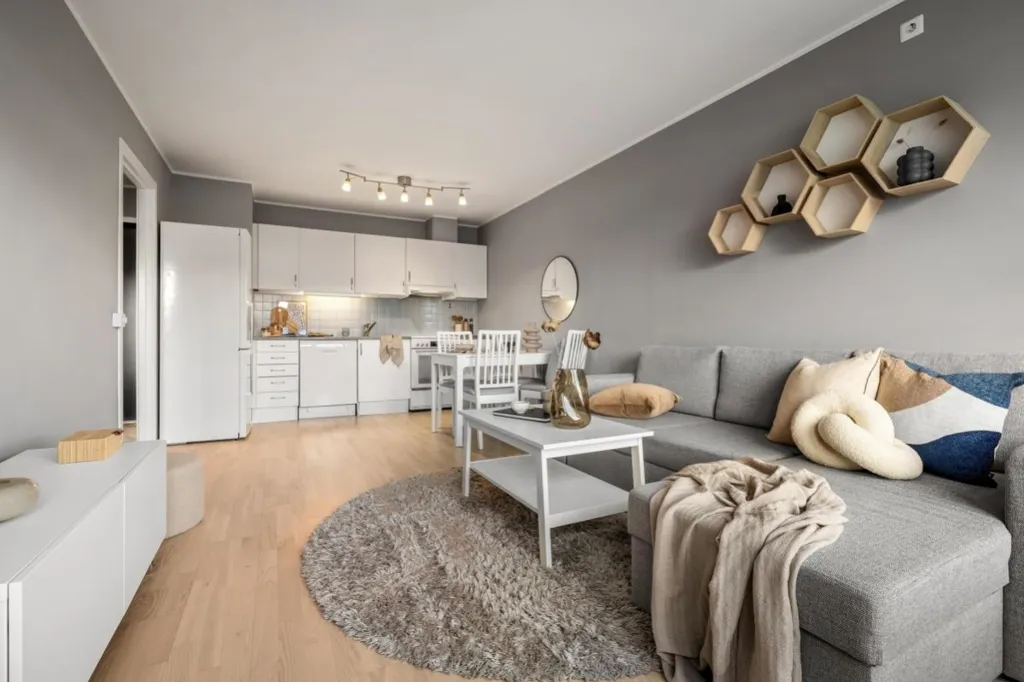 Soggiorno - 4-Piece Apartment with Balcony in Puteaux