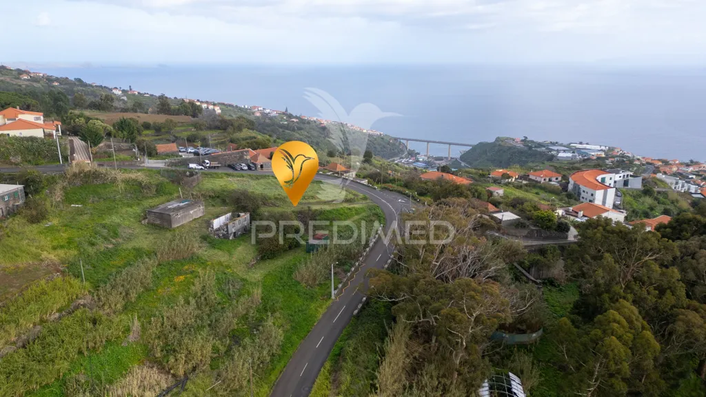 Vue aérienne - Buildable Plot with Sea View in Caniço